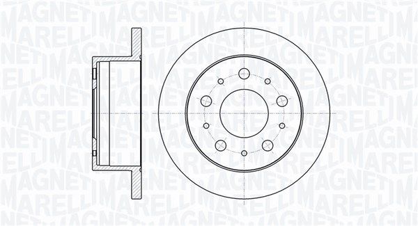 MAGNETI MARELLI Тормозной диск 361302040135